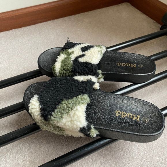 MUDD Women RIO Plush Slide Sandals - NEW NWOB - Picture 4 of 8